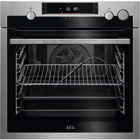 AEG Horno multifunción vapor , Pirolítico, Inoxidable, Clase A+