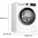 BOSCH lavadora carga frontal  WGG244F1ES. Infinity, 9 Kg, de 1400 r.p.m., Blanco