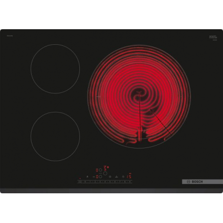 BOSCH Encimera Vitrocerámica  PKD731FP8E. 3 zonas. Negro. acabado biselado. Zona gigante
