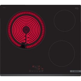 BOSCH Encimera Vitrocerámica  PKK631BB8E. 3 zonas. Negro. acabado biselado