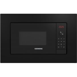 SIEMENS Microondas integrable  BE623LMB3.  . Integrable, Con Grill, Negro. Más de 21 litros