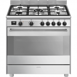 SMEG Cocina horno eléctrico  BG91X2. Más de 4 zonas, Inoxidable. Clase A