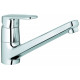 GROHE Grifo de cocina ** 32941002 EUROPLUS FREG.CAÑO BAJO FIJO GIRATOR, Cromo, Sobre encimera