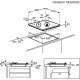 ELECTROLUX Encimera a gas  KGS6404SX, 4 zonas, Inoxidable, acabado marco metalico