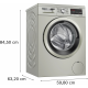 BOSCH lavadora carga frontal  WUU28T6KES. Infinity, 9 Kg, de 1400 r.p.m., Inoxidable