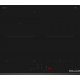 BOSCH Encimera Inducción  PVQ631HC1E, 4 zonas, Negro, acabado biselado