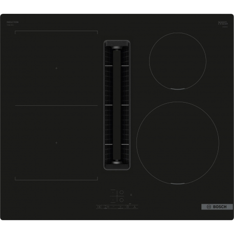 BOSCH Campana encimera Inducción  PVS611B16E. Infinity Negro, Ancho 60 cm, 4 zonas, entre 600 y 800 m³ hora