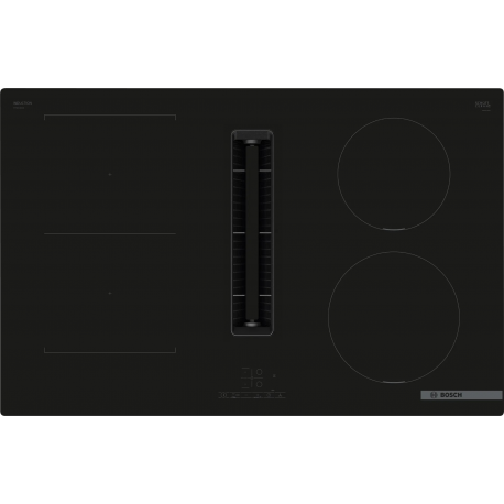 BOSCH Campana encimera Inducción  PVS811B16E. Infinity Negro, Ancho 80 cm, 4 zonas, entre 600 y 800 m³ hora