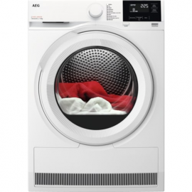 AEG Secadora Bomba de calor  TR718A2OB, 8 Kg, Blanco, Clase A+++