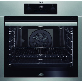 AEG Horno multifunción  BES231111M, Pirolítico, Inoxidable. Clase A