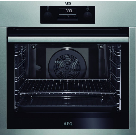 AEG Horno multifunción  BES231111M, Pirolítico, Inoxidable. Clase A