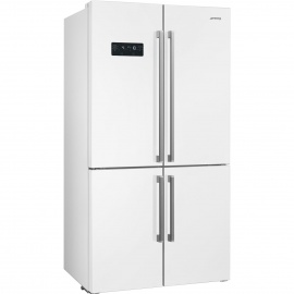 SMEG Americano Syde by Syde  FQ60BDE, No Frost, Blanco, Clase E