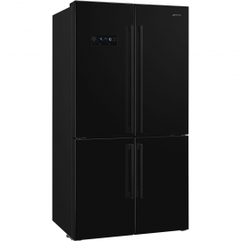 SMEG Americano Syde by Syde  FQ60NDE, No Frost, Negro, Clase E