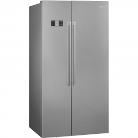 SMEG Americano Syde by Syde  SBS63XDE, Solo Congelador No Frost, Inoxidable, Clase E