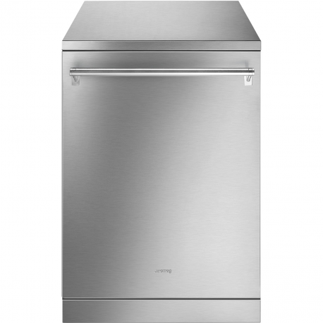 SMEG Lavavajillas libre inst 60 cm  LVS345BQSTX, 14 cubiertos, 3ª bandeja, Inoxidable Clase B