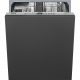 SMEG Lavavajillas integrable 60 cm  STL272D, 11 cubiertos, Integrable, Clase D