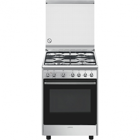 SMEG Cocina horno eléctrico  CX61GM, Más de 4 zonas, Inoxidable Clase A