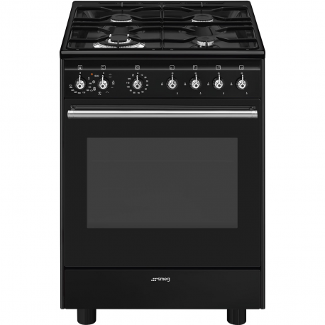 SMEG Cocina horno eléctrico  CX61GMBL, Más de 4 zonas, Inoxidable Clase A