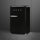 SMEG Frigorífico 1 puerta  FAB10RBL6, Cíclico, Negro, Clase D