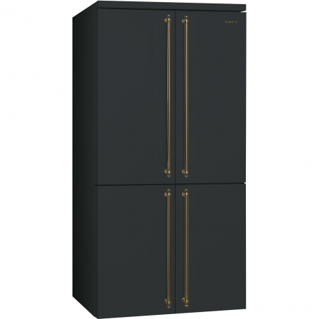 SMEG Americano Syde by Syde FQ60CAO6, No Frost, Antracita, Clase E