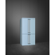 SMEG Americano Syde by Syde FQ960PB6, No Frost, Azul, Clase E