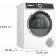 BOSCH Secadora Bomba de calor  WQH245A0ES.  . 9 Kg, Blanco, Clase A+++