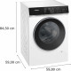 SIEMENS Lavadora carga frontal  WG56H2A0ES.  . Más de 9 Kg, de 1600 r.p.m. Blanco, Clase A+++