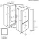 AEG Combi integrable  SCB618E6TS, Nofrost, Clase E