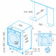 EDESA Lavadora integrable  EWF- 9400 I. 925270559. 9 Kg, de 1400 r.p.m., IntegrableClase A