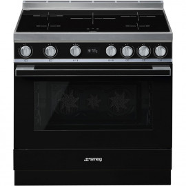 Cocina eléctrica SMEG CPF9IPBL  Negro Más de 4 zonas, Zona Gigante