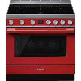 Cocina eléctrica SMEG CPF9IPR  Rojo Más de 4 zonas, Zona Gigante