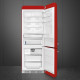 SMEG Combi  FAB38RRD5, No Frost, Rojo, Clase A++