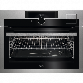 AEG Horno microondas vapor  KSE998290M, Inoxidable, Clase A++