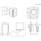 ELECTROLUX Lavadora integrable  EN7F4722AN, 7 Kg, de 1200 r.p.m., Integrable Nueva clase D