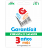 Extensión de Garantía 3 años tope máximo 250 G3PD3ES250