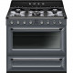 SMEG Cocina a Gas  TR90GR2. Más de 4 zonas, Silver,. Clase A